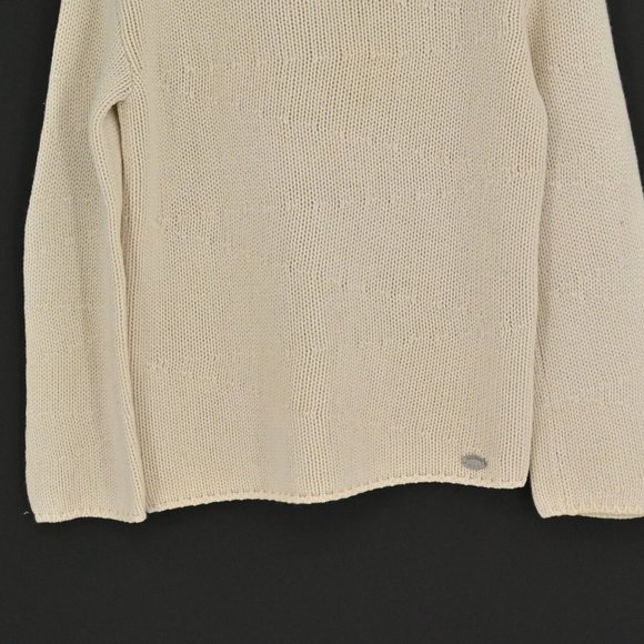 CHANEL Womens VTG Cream Cashmere Sweater Long Sleeve Chunky Knit Sz US 4 / IT 40 - Picture 4 of 10